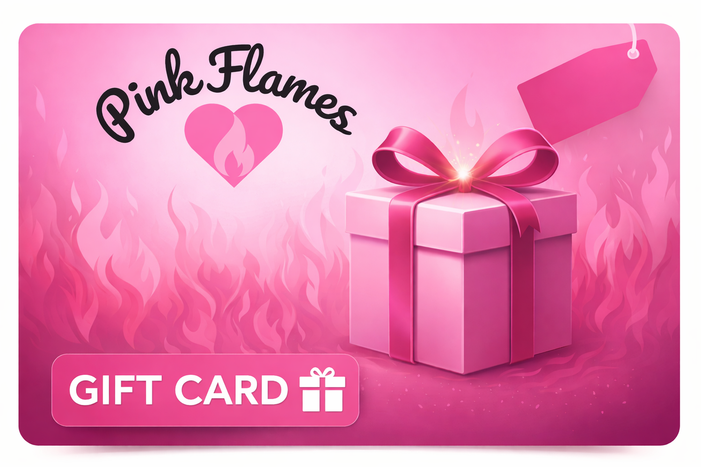 Pink Flames Gift Card